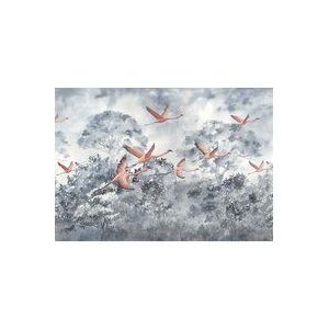 Komar Fotobehang Flamingos In The Sky 400x280cm | Fotobehang