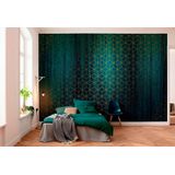 Komar vlies fotobehang Mystique VERT behang, XXL, decoratie, jeugdstil, slaapkamer, woonkamer, kantoor, hal Grootte 400 x 280 cm (breedte x hoogte) HX8-047, bont,Multi-kleuren