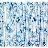 Komar Vlies fotobehang - bamboe - afmetingen 300 x 280 cm (breedte x hoogte) - wandbehang voor woonkamer, slaapkamer, bos, blauw, kantoor, hal, decoratie, wandafbeelding - R3-033