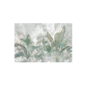Komar Fleece Muurafbeelding - Paillettes Tropicales - Grootte 368 x 248 cm - Behang, tropen, planten, Design, Woonkamer, Slaapkamer