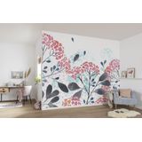 Komar Vlies fotobehang - Summer Breath - afmeting 400 x 250 cm, baanbreedte 50 cm - behang, bloemen, schapenkamer, woonkamer