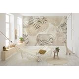 Komar Vlies fotobehang - Pearl - afmeting 400 x 250 cm, baanbreedte 50 cm - behang, bladeren, schapenkamer, woonkamer
