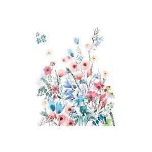 Komar Vlies fotobehang - Aquitaine - afmeting 200 x 250 cm, baanbreedte 50 cm - behang, bloemen, schapenkamer, woonkamer