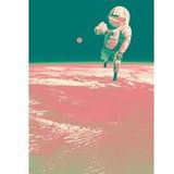 Komar Vlies fotobehang - Spacewalk - afmetingen: 200 x 280 cm (breedte x hoogte) - maan, ruimte, astronaut, kinderkamer, behang - IAX4-0019