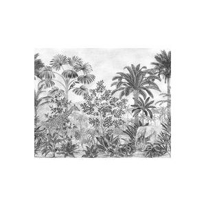 Komar Vlies fotobehang - Jungle Evolution - Afmetingen: 350 x 280 cm (breedte x hoogte) - palmen, jungle, regenwoud, kinderkamer, behang - IAX7-0035