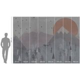 Komar Vlies fotobehang - Fox Journey - Afmeting: 400 x 280 cm (breedte x hoogte) - babybehang, babykamer, kinderbehang, kinderkamer, behang - IAX8-0048