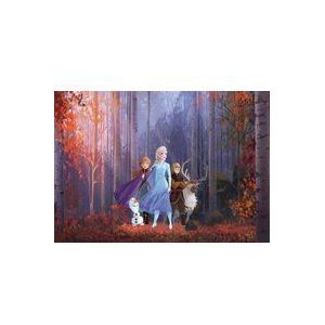 Komar Disney Fleece Muurafbeelding - Frozen Herfst Glade - Afmetingen: 400 x 280 cm (breedte x hoogte) - kinderkamer, behang, prinses, Anna, Elsa, de ijskoningin - IADX8-005