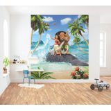 Komar Disney Fleece Muurafbeelding - Moana Beach - Afmetingen: 250 x 280 cm (breedte x hoogte) - Kinderbehang, Meisjes, Kinderkamers, Behang - IADX5-012