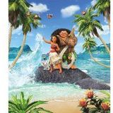 Komar Disney Fleece Muurafbeelding - Moana Beach - Afmetingen: 250 x 280 cm (breedte x hoogte) - Kinderbehang, Meisjes, Kinderkamers, Behang - IADX5-012