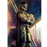 Komar Star Wars fleece fotobehang - Mandalorian Savior - afmetingen: 200 x 280 cm (breedte x hoogte) - kinderkamer, behang, IADX4-019