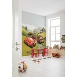 Komar Disney fleece fotobehang - Cars Camping - afmetingen: 200 x 280 cm (breedte x hoogte) - kinderkamer, behang, wandbehang, speelauto- IADX4-034