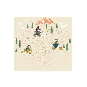 Disney Komar fleece fotobehang - Mickey Meets the Mountain - afmetingen: 300 x 280 cm (breedte x hoogte) - kinderkamer, behang, bergen, - IADX6-035