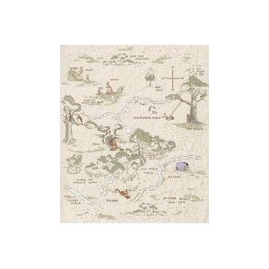 Komar Wandfoto Winnie The Pooh Map | Fotobehang