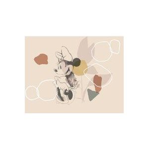 Komar Disney Fleece Muurafbeelding - Minnie Soft Shapes - Afmetingen: 350 x 280 cm (breedte x hoogte) - Mouse, Kinderbehang, Kinderkamer, Behang - IADX7-047