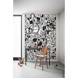 Komar Disney Fleece Muurafbeelding - Mickey Constructive - Afmetingen: 200 x 280 cm (breedte x hoogte) - kinderkamer, behang, kinderbehang, wandbehang - IADX4-058