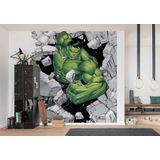 Komar Marvel Vlies fotobehang - Hulk Breaker - afmetingen: 250 x 280 cm (breedte x hoogte) - kinderkamer, kinderbehang, superheld- IADX5-060