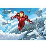 Komar Marvel Vlies fotobehang - Iron Man Flight - afmetingen: 400 x 280 cm (breedte x hoogte) - kinderkamer, behang - IADX8-062