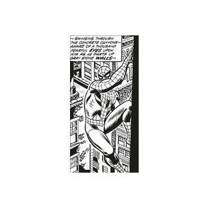 Komar Marvel Fleece Muurafbeelding - Spider-Man Classic Climb - Afmetingen: 100 x 200 cm (breedte x hoogte) - Comic, NY, kinderkamer, behang - IADX2-085
