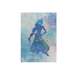 Komar Disney vliesfotobehang Jasmin silhouet | grootte: 200 x 280 cm (breedte x hoogte), baanbreedte 50 cm | behang, muurfoto, decoratie, wandbekleding, kinderkamer, slaapkamer | DX4-081, groen, blauw