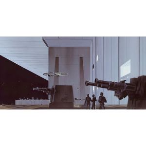 Komar Star Wars vliesbehang 500 x 250 cm (Breite x Höhe), Bahnbreite 50 cm grijs, zwart