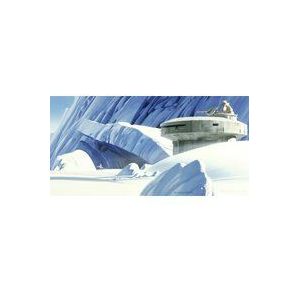 Komar Vlies fotobehang Star Wars Classic RMQ Hoth Echo Base | Afmetingen: 500 x 250 cm (breedte x hoogte), baanbreedte 50 cm | behang, muurschildering, decoratie, kinderkamer, | DX10-056, blauw, wit