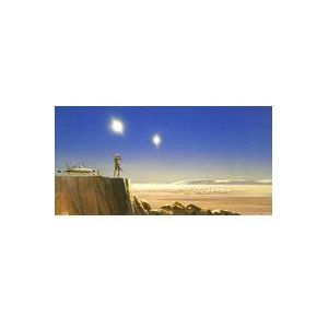 Komar Fleece Muurafbeelding Star Wars Classic RMQ Mos Eisley Edge | Grootte: 500 x 250 cm (breedte x hoogte), baanbreedte 50 cm | Behang, muurschildering, decoratie, kinderkamer, | DX10-059, kleurrijk