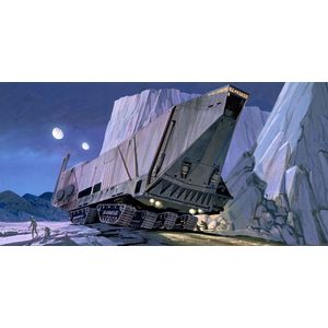Komar Fleece Muurafbeelding Star Wars Classic RMQ Sandcrawler | Maat: 500 x 250 cm (breedte x hoogte), baanbreedte 50 cm | Behang, Wandbekleding, Kinderkamer | DX10-061, blauw, zwart