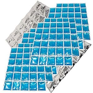ToCi 2 stuks grote gelkoelmatten met 30 koelcellen, flexibel ijsblok, koelkompres, ijsblokken afzonderlijk en in een set