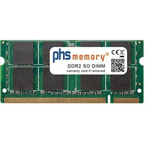 PHS-memory 2 GB RAM-geheugen geschikt voor Asus X50N DDR2 SO DIMM 800MHz PC2-6400S