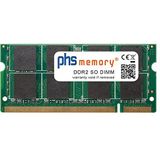 PHS-memory 2 GB RAM-geheugen geschikt voor Belinea b.Book 2.1 DDR2 SO DIMM 667MHz PC2-5300S