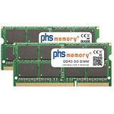 PHS-memory 16 GB (2 x 8 GB) Kit RAM-geheugen geschikt voor QNAP TS-451+ DDR3 SO DIMM 1600MHz PC3L-12800S
