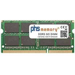 PHS-memory 8GB RAM-geheugen voor Intel NUC Kit DCCP847DYE DDR3 SO DIMM 1333MHz (Intel NUC Kit NUCDCCP847DYE, 1 x 8GB), RAM Modelspecifiek