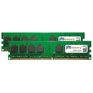 PHS-memory 4GB (2x2GB) Kit RAM-geheugen voor MSI K9N4 SLI-F DDR2 UDIMM 800MHz PC2-6400U (MSI SLI-F K9N4, 2 x 2GB), RAM Modelspecifiek