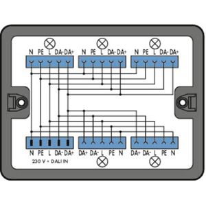 Wago 899-631/313-000 Verdeelkast distributie DALI, zwart (Verdeler), Elektronica benodigdheden + Behuizing, Zwart