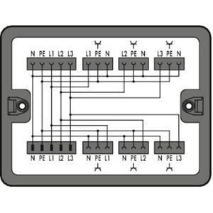 WAGO 899-631/100-000 Verdeeldoos 899 25 A Zwart 1 stuk(s)