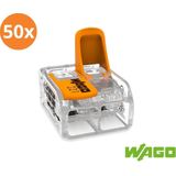 WAGO - 221-612 - Compacte Doorgangsklem - Transparant - Inhoud 50 Stuks
