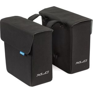 XLC Unisex - BA-S90 dubbele tas, zwart, 150 x 350 x 350