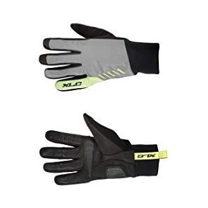 XLC Handschoenen 2500148013 Unisex handschoenen, zwart/fluo geel, XL
