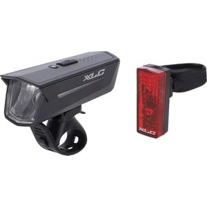 XLC Proxima Pro Plus CL-S25+ Fietsverlichtingset - LED - USB oplaadbaar