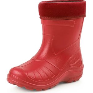 Ladeheid - LA-KL-050 - Kinder Regenlaarzen - Rood - Rubber - met Binnenschoen