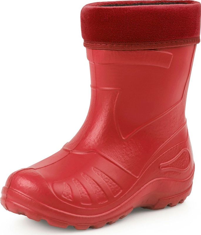 Ladeheid - LA-KL-050 - Kinder Regenlaarzen - Rood - Rubber - met Binnenschoen