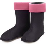 Ladeheid LA-KL-050 Kinder Regenlaarzen - Rubber - met Binnenschoen - EVA - Wasbare Binnenschoen - Lichtroze - 22