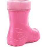 Ladeheid LA-KL-050 Kinder Regenlaarzen - Rubber - met Binnenschoen - EVA - Wasbare Binnenschoen - Lichtroze - 22