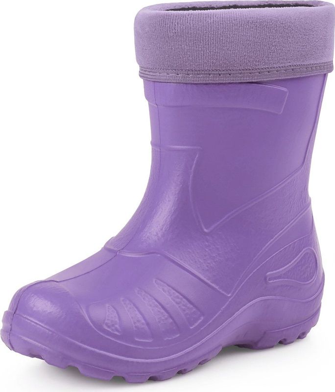 Ladeheid LA-KL-050 Kinder Regenlaarzen - Rubber - met Binnenschoen - EVA - Wasbare Binnenschoen - Violet - 22
