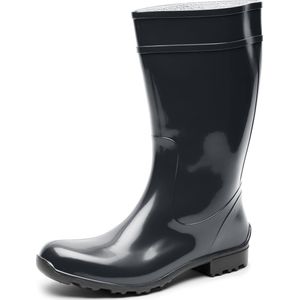 Ladeheid - LA-LMG-967-Ilse Dames Regenlaarzen - Zwart - Rubber - Waterdicht