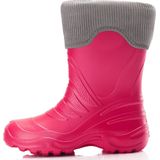 Ladeheid LA-LMG-861-Termix Dames Regenlaarzen - Rubber - Gevoerd - EVA - Waterdicht – Fuchsia212/Grijs – 24/25