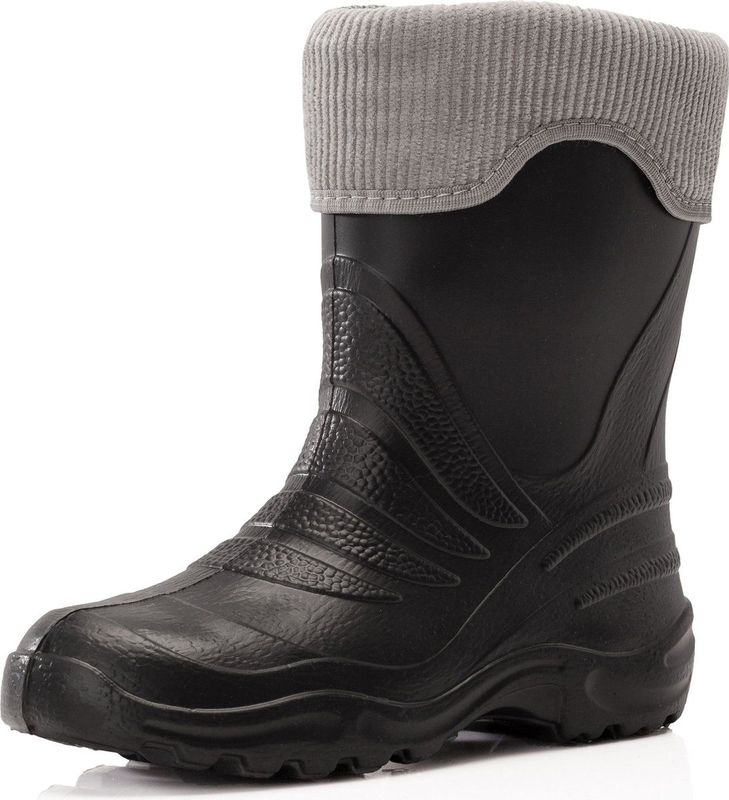 Ladeheid - LA-LMG-861-Termix Dames Regenlaarzen - Zwart/grijs - Rubber - Gevoerd - Waterdicht