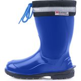 Ladeheid - LA-LMG-972-Kim - Kinder Regenlaarzen - Blauw Zwart - Hoog met Veters - Waterdicht