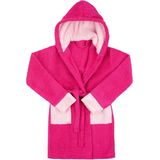 Ladeheid Kinderen Badjas met Capuchon - Wasmachine bestendig - Katoen - Badstof - LA-LA40-103-DG - Fuchsia/Hellrosa (M12/P15) - 98-104