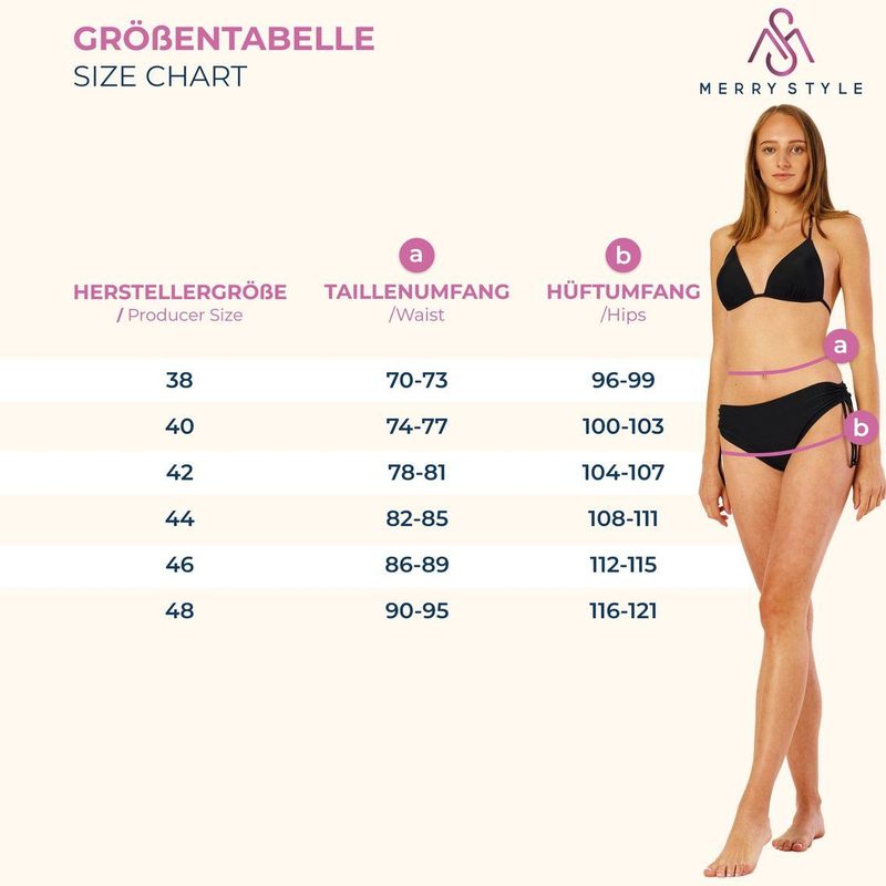 Merry Style - MS-VR-Brief-2 - Bikinibroekje - Donkerblauw - Elastische Tailleband - Polyamide & Elastaan